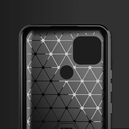 Etui Carbon Case + Szkło Hartowane Płaskie do Realme C21