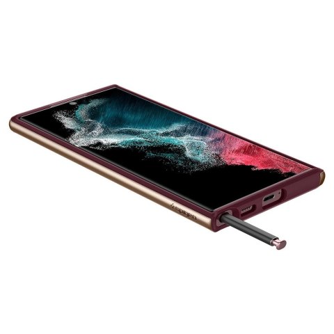 Etui Spigen Neo Hybrid do Galaxy S22 Ultra Burgundy