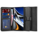 Etui Wallet Portfel z Klapką + Szkło Hartowane Płaskie do Xiaomi Poco X4 Pro 5G