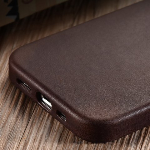 Etui ICarer CH Leather do iPhone 13 etui skórzane (kompatybilne z MagSafe) brązowy