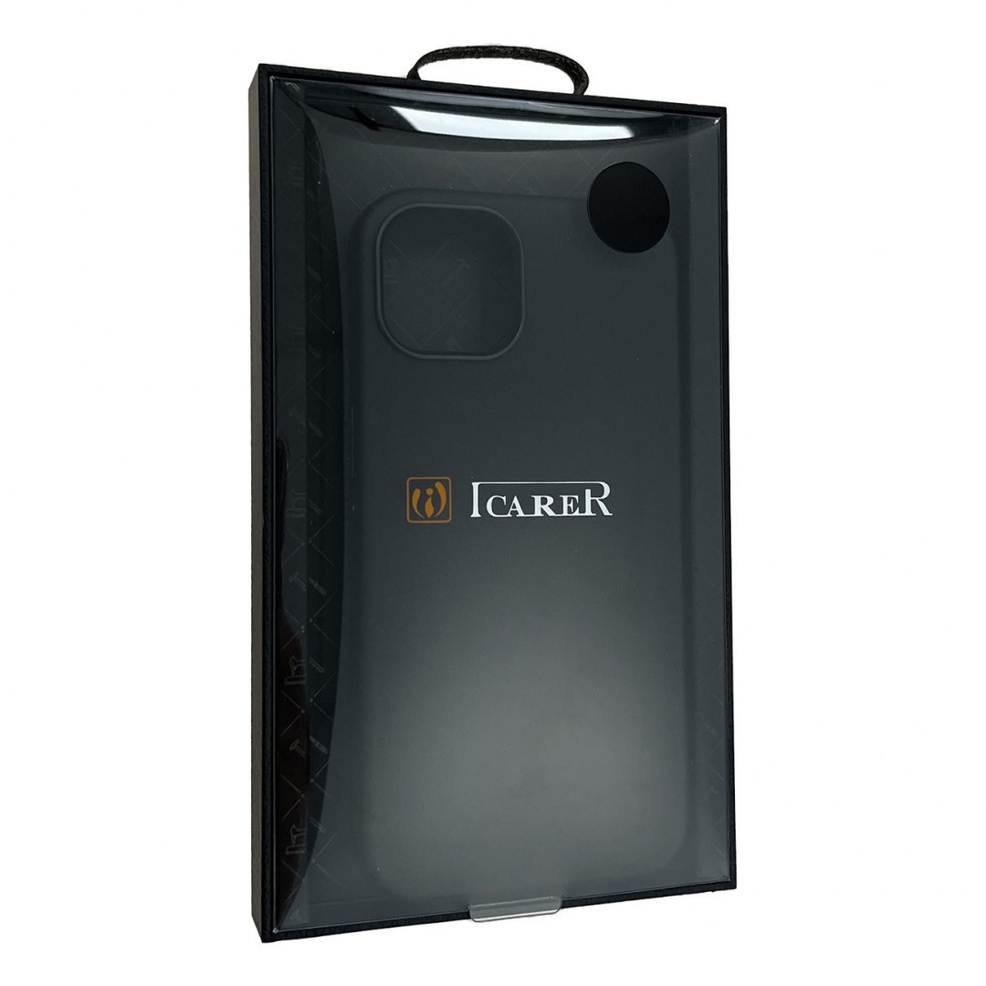 Etui ICarer CH Leather do iPhone 13 etui skórzane (kompatybilne z MagSafe) czarny