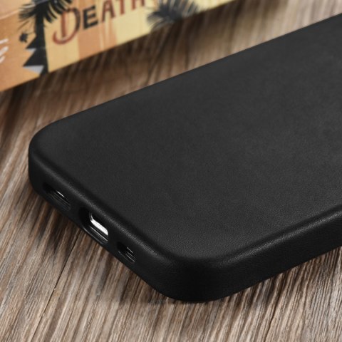 Etui ICarer CH Leather do iPhone 13 etui skórzane (kompatybilne z MagSafe) czarny