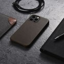 Etui ICarer Leather Oil Wax etui pokryte naturalną skórą do iPhone 13 Pro kawowy (kompatybilne z MagSafe)
