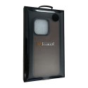 Etui ICarer Leather Oil Wax pokryte naturalną skórą do iPhone 13 Pro brązowy