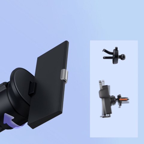 Baseus Metal Age II grawitacyjny uchwyt samochodowy na telefon na kratkę wentylacji czarny (SUJS000001)