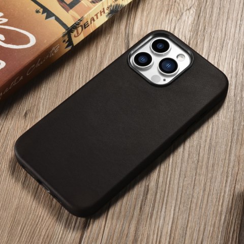 Etui iCarer CH Leather do iPhone 13 Pro (kompatybilne z MagSafe) brązowy