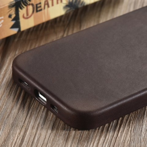 Etui iCarer CH Leather do iPhone 13 Pro (kompatybilne z MagSafe) brązowy