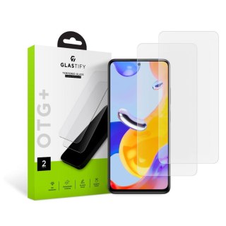 2x Szkło Hartowane Glastify Otg+ do Xiaomi Redmi Note 11 Pro / 11 Pro 5G Clear