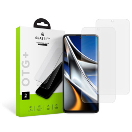 2x Szkło Hartowane Glastify Otg+ do Xiaomi Poco X4 Pro 5G Clear