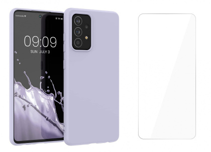 Etui Icon + Szkło Ochronne do Samsung Galaxy A52 / A52s Violet