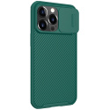 Etui Nillkin CamShield Pro zielony z osłoną na aparat kamerę + Szkło Ochronne do iPhone 13 Pro
