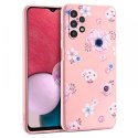 Etui Floral do Samsung Galaxy A13 4G / LTE Pink
