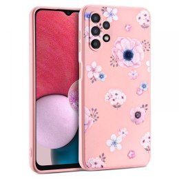 Etui Floral do Samsung Galaxy A13 4G / LTE Pink