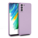Etui Icon Violet + Szkło Hartowane Płaskie do Samsung Galaxy S21 FE