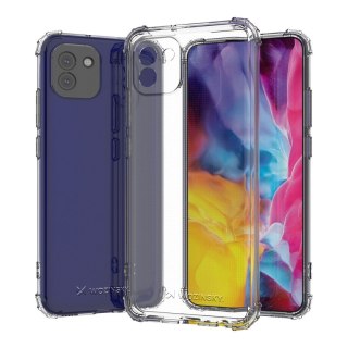 Etui Anti Shock pancerne do Samsung Galaxy A03 przezroczysty