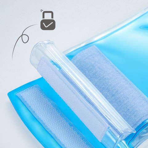 Baseus Safe Airbag Waterproof Case uniwersalny wodoodporny pokrowiec IPX8 etui 6.5'' czarny (ACFSD-C01)