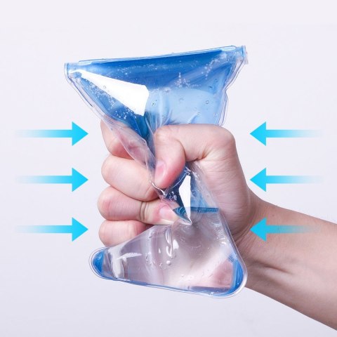 Baseus Safe Airbag Waterproof Case uniwersalny wodoodporny pokrowiec IPX8 etui 6.5'' czarny (ACFSD-C01)