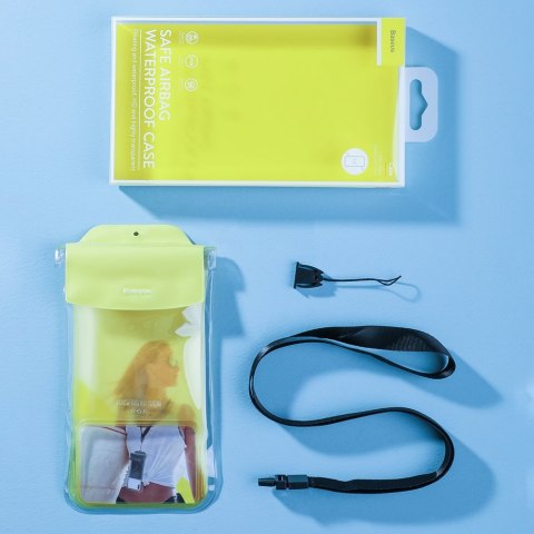Baseus Safe Airbag Waterproof Case uniwersalny wodoodporny pokrowiec IPX8 etui 6.5'' czarny (ACFSD-C01)