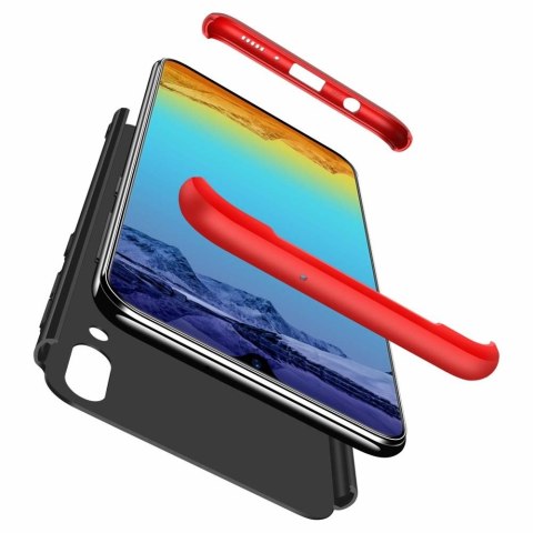 Etui na całą obudowę przód + tył do Samsung Galaxy M10 czarno-czerwony