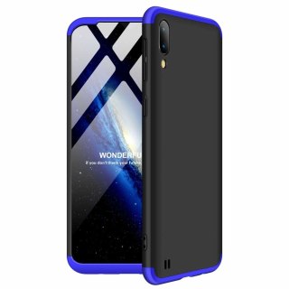 Etui na całą obudowę przód + tył do Samsung Galaxy M10 czarno-niebieski