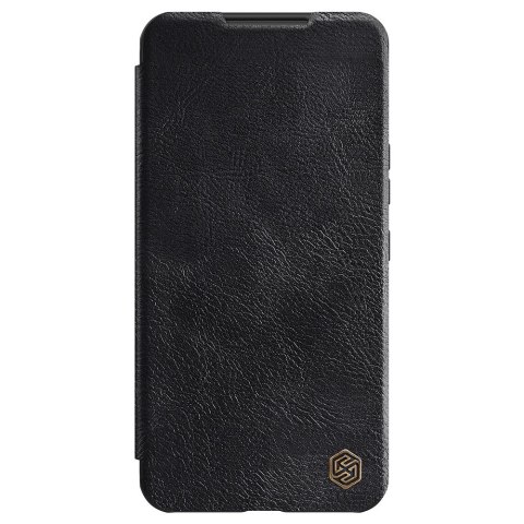 Nillkin Qin Leather Pro Case etui do Samsung Galaxy S22+ (S22 Plus) osłona na aparat kabura pokrowiec obudowa z klapką czarny