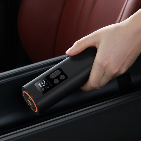 Baseus mini kompresor samochodowy pompka do kół na gniazdo zapalniczki czarny (CRCQ000001)