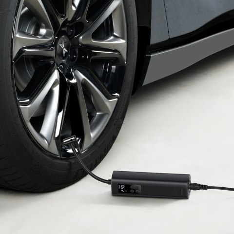 Baseus mini kompresor samochodowy pompka do kół na gniazdo zapalniczki czarny (CRCQ000001)