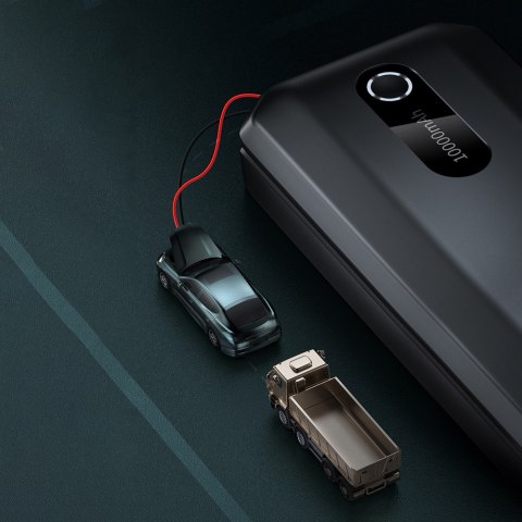 Baseus power bank Power Starter Jump Starter urządzenie rozruchowe booster 1000mAh 12V (1000A / 500A) + kable krokodylki czarny