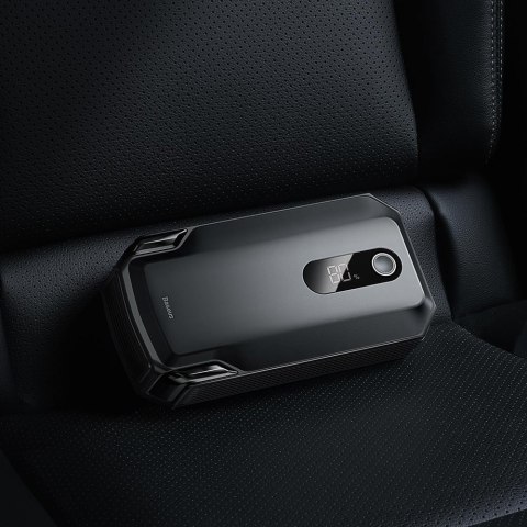 Baseus power bank Power Starter Jump Starter urządzenie rozruchowe booster 2000mAh 12V (2000A / 1000A) + kable krokodylki czarny