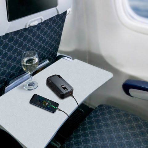 Baseus power bank Power Starter Jump Starter urządzenie rozruchowe booster 2000mAh 12V (2000A / 1000A) + kable krokodylki czarny