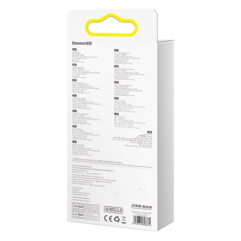 Baseus Flash Series II kabel USB Typ C / USB Typ A - USB Typ C / Lightning / micro USB 100 W 1,5 m niebieski (CASS030203)