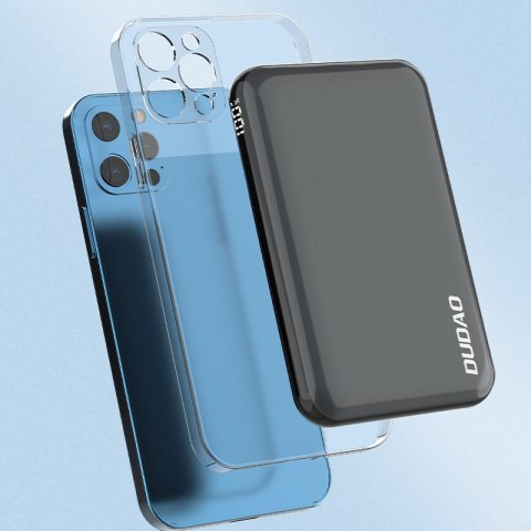 Dudao TGK1 powerbank z ładowarką bezprzewodową 15W 10000mAh czarny (TGK1-czarny)