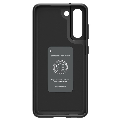 Etui Spigen Thin Fit Black + Szkło Ochronne do Samsung Galaxy S21 Fe