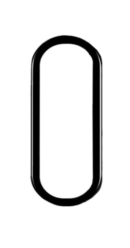 Szkło Ochronne Hybrydowe Black Do Xiaomi Mi Band 7