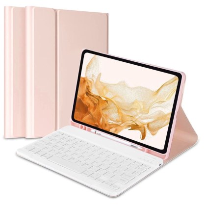 Etui z Klawiaturą Sc Pen do Galaxy Tab A8 10.5 Pink