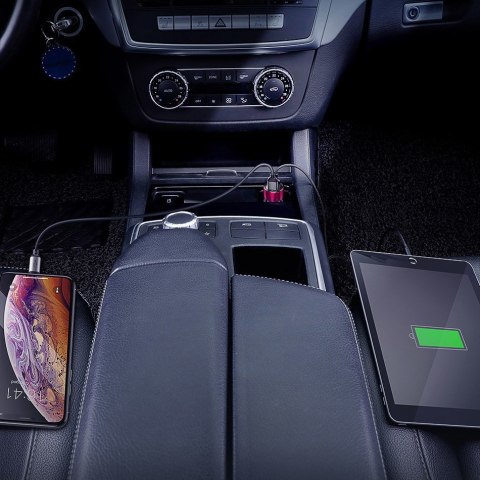 Baseus Magic Series Dual QC - ładowarka samochodowa Quick Charge 3.0 2x USB 45W 6A czarny (CCMLC20A-01)