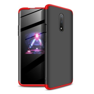 Etui na całą obudowę przód + tył do OnePlus 7 czarno-czerwony