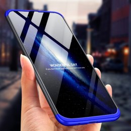 Etui na całą obudowę przód + tył do Samsung Galaxy A70 czarno-niebieski