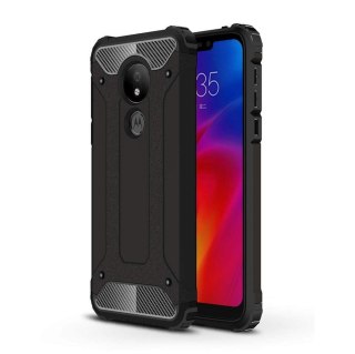 Pancerne hybrydowe etui pokrowiec do Motorola Moto G7 Power czarny