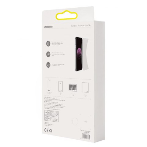 Baseus szkło hartowane do iPhone 11 Pro Max / iPhone XS Max Privacy Anti Spy (prywatyzujące) z osłoną na głośnik + pozycjoner (S