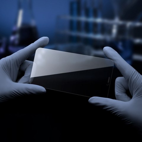 Baseus szkło hartowane do iPhone 11 Pro Max / iPhone XS Max Privacy Anti Spy (prywatyzujące) z osłoną na głośnik + pozycjoner (S