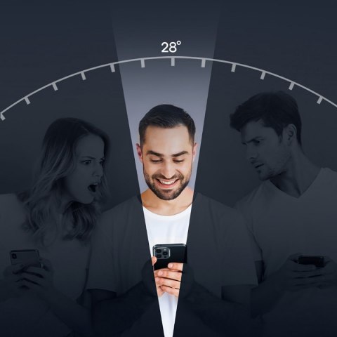 Baseus szkło hartowane do iPhone 11 Pro Max / iPhone XS Max Privacy Anti Spy (prywatyzujące) z osłoną na głośnik + pozycjoner (S