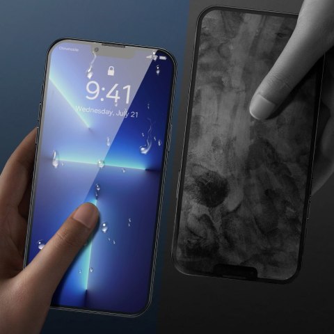 Baseus szkło hartowane do iPhone 11 Pro Max / iPhone XS Max Privacy Anti Spy (prywatyzujące) z osłoną na głośnik + pozycjoner (S