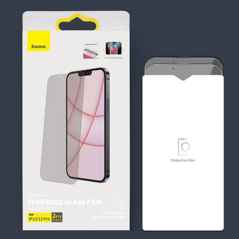 Baseus szkło hartowane do iPhone 11 Pro Max / iPhone XS Max Privacy Anti Spy (prywatyzujące) z osłoną na głośnik + pozycjoner (S