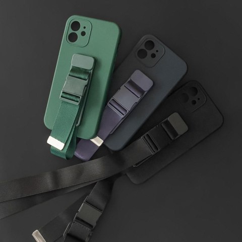 Rope Case silikonowe etui ze smyczą torebka smycz pasek do Samsung Galaxy S22+ (S22 Plus) czerwony