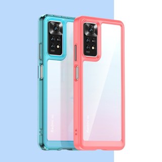 Etui Outer Braders sztywny pokrowiec z żelową ramką do Xiaomi Redmi Note 11 Pro czerwony