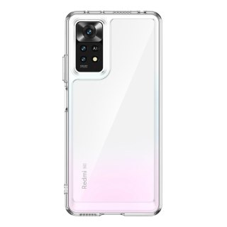 Etui Outer Braders sztywny pokrowiec z żelową ramką do Xiaomi Redmi Note 11 Pro przezroczysty