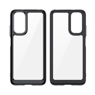 Etui Outer Braders sztywny pokrowiec z żelową ramką do Xiaomi Redmi Note 11 czarny