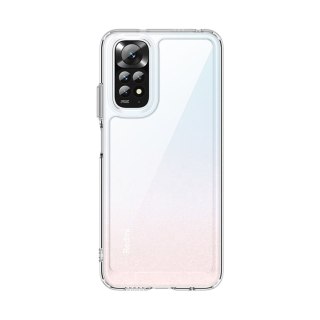 Etui Outer Braders sztywny pokrowiec z żelową ramką do Xiaomi Redmi Note 11 przezroczysty