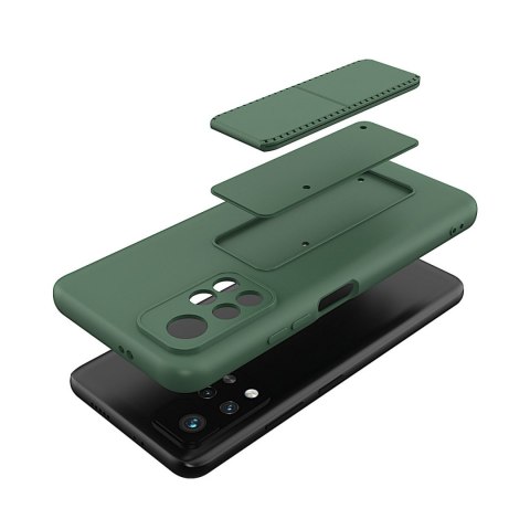 Wozinsky Kickstand Case elastyczne silikonowe etui z podstawką Xiaomi Poco M4 Pro 5G czerwony